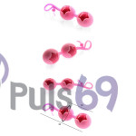 Вагинальные шарики Cute Love Balls со смещенным центром тяжести, розовые