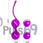 Вагинальные шарики Pretty Love Orgasm Ball, со смещенным центром тяжести