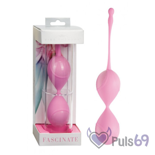 Вагинальные шарики Vibe Therapy Fascinate, розовые, оригинал