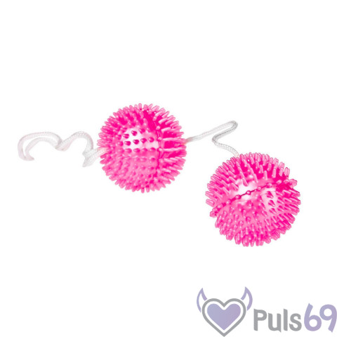 Вагинальные шарики с шипиками Vibrating Soft Balls от Seven Creations