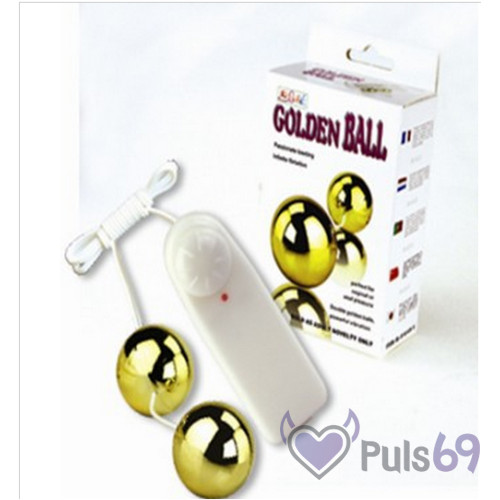 Вагинальные шарики Golden Balls с вибрацией от Baile