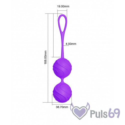 Вагинальные шарики для тренировок Odeco, premium Silicone Balls, фиолетовые Вагинальные шарики для тренировок Odeco, premium Silicone Balls, фиолетовые
