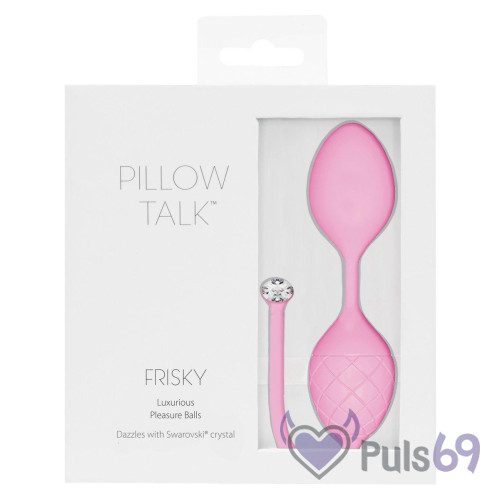 Набор вагинальных шариков со смещенным центром тяжести Pillow Talk Frisky Pleasure Balls Pink Набор вагинальных шариков со смещенным центром тяжести Pillow Talk Frisky Pleasure Balls Pink