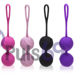 Вагинальные шарики для тренировок Odeco, premium Silicone Balls, розовые