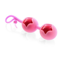 Вагинальные шарики Cute Love Balls со смещенным центром тяжести, розовые Вагинальные шарики Cute Love Balls со смещенным центром тяжести, розовые