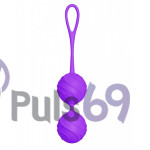 Вагинальные шарики для тренировок Odeco, premium Silicone Balls, фиолетовые