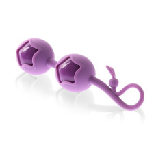 Вагинальные шарики Cute Love Balls со смещенным центром тяжести, фиолетовые Вагинальные шарики Cute Love Balls со смещенным центром тяжести, фиолетовые