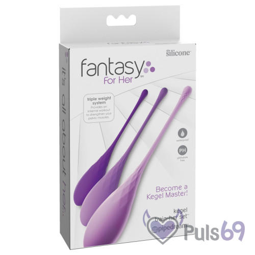 Тренажер кегеля Fantasy For Her Kegel Train-Her Set от Pipedream Тренажер кегеля Fantasy For Her Kegel Train-Her Set от Pipedream