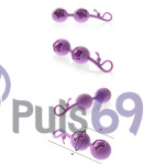 Вагинальные шарики Cute Love Balls со смещенным центром тяжести, фиолетовые