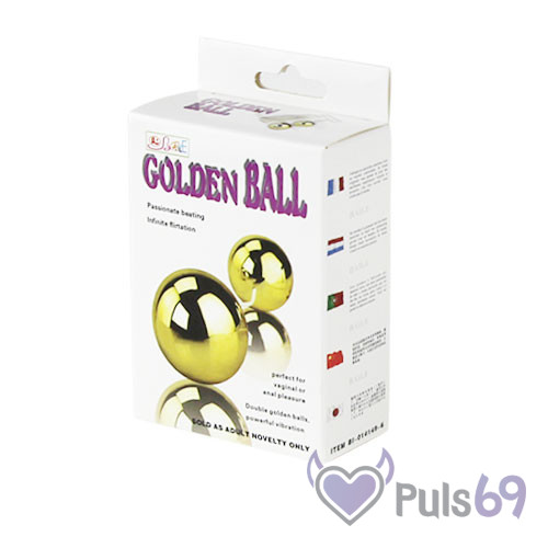 Вагинальные шарики Golden Balls с вибрацией от Baile Вагинальные шарики Golden Balls с вибрацией от Baile