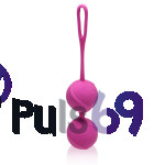 Вагинальные шарики для тренировок Odeco, premium Silicone Balls, малиновые