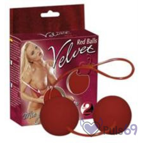 Вагинальные шарики Red Balls Velvet от Orion Вагинальные шарики Red Balls Velvet от Orion