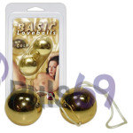 Вагинальные шарики со смещенным центром тяжести Basic Loveballs Gold от Orion