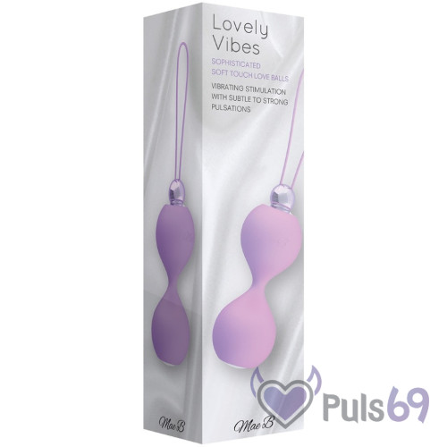 Вагинальные шарики с вибрацией Lovely Vibes Vibrating Love Balls от Mae B Вагинальные шарики с вибрацией Lovely Vibes Vibrating Love Balls от Mae B