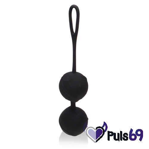 Вагинальные шарики для тренировок Odeco, premium Silicone Balls, черные