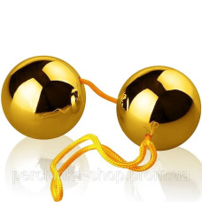 Вагинальные шарики со смещенным центром тяжести Basic Loveballs Gold от Orion Вагинальные шарики со смещенным центром тяжести Basic Loveballs Gold от Orion