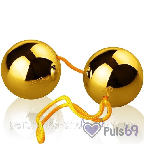 Вагинальные шарики со смещенным центром тяжести Basic Loveballs Gold от Orion