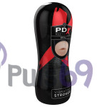 Мастурбатор с вибрацией PDX Elite Vibrating Stroker Oral от Pipedream
