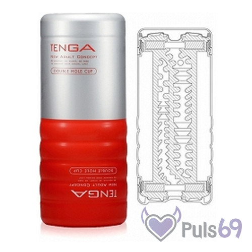 Мастурбатор Tenga Double Hole Cup 'Две дырочки', Япония