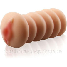 Реалистичный ребристый мужской мастурбатор