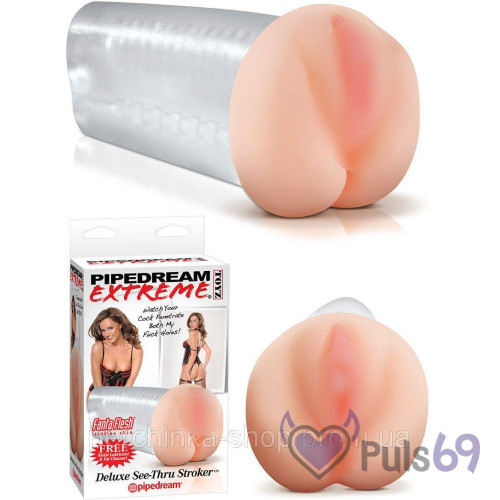 Мастурбатор Deluxe See-Thru Stroker от Pipedream Мастурбатор Deluxe See-Thru Stroker от Pipedream