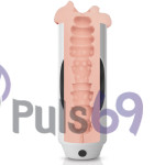 Мастурбатор с вибрацией Extreme Toyz Mega Grip Vibrating Stroker Pussy от Pipedream