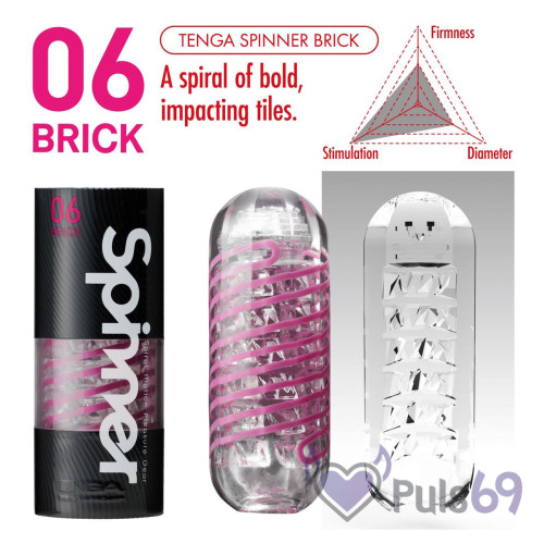 Мужской мастурбатор Tenga Spinner Brick(Япония) Мужской мастурбатор Tenga Spinner Brick(Япония)