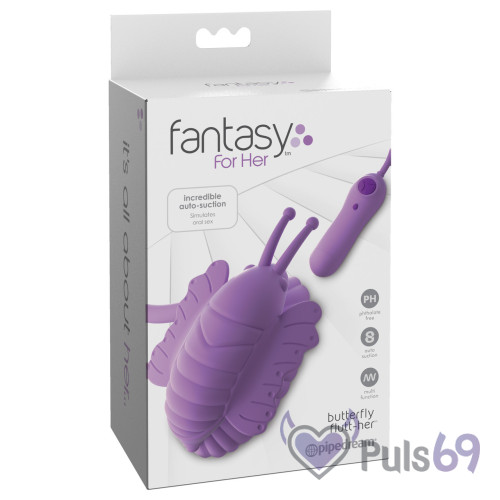 Автоматический вакуумный клиторальный стимулятор Fantasy For Her Butterfly Flutt-Her Автоматический вакуумный клиторальный стимулятор Fantasy For Her Butterfly Flutt-Her