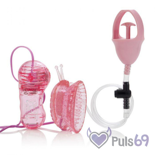 Вакуумная помпа с вибрацией Intimate Pump Butterfly Clitoral Pump