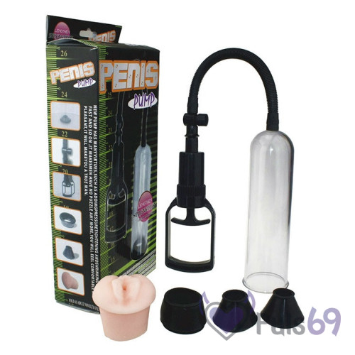 Вакуумная помпа с насадками Penis Pump