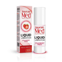 Жидкий вибратор Amoreane Medical Lubricant Liquid Vibrator Strawberry 30мл Жидкий вибратор Amoreane Medical Lubricant Liquid Vibrator Strawberry 30мл