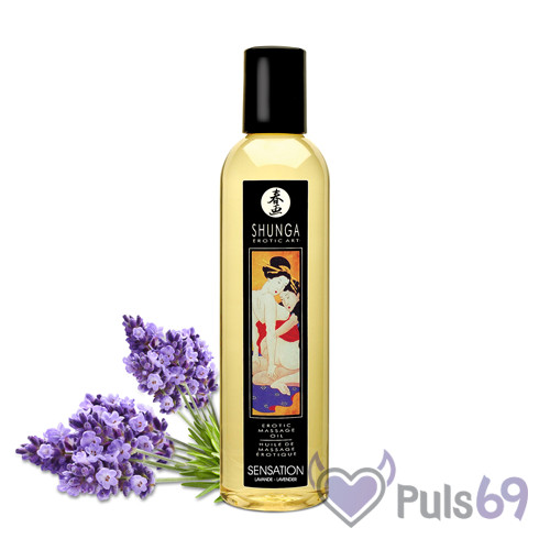Массажное масло Shunga Erotic Massage Oil с ароматом лаванды 250мл