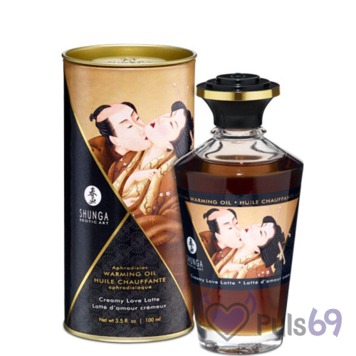 Съедобное согревающее массажное масло Aphrodisiac Warming Oil Creamy Love Latte 100 мл