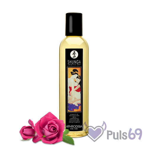 Массажное масло Shunga Erotic Massage Oil с ароматом розы 250мл