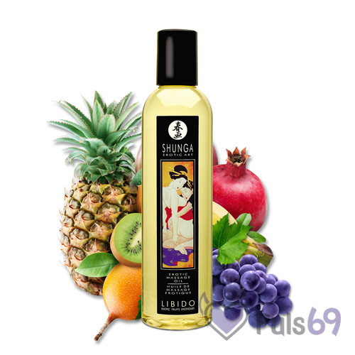 Массажное масло Shunga Erotic Massage Oil с ароматом экзотических фруктов 250мл