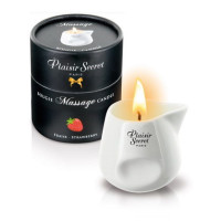 Массажная свеча Plaisirs Secrets Strawberry с запахом клубники