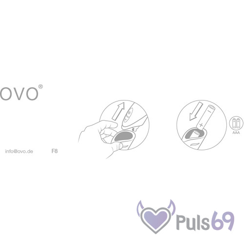 Классический вибратор OVO F8 Классический вибратор OVO F8