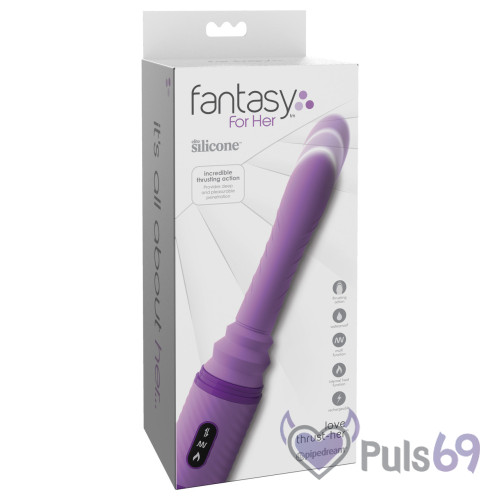 Вибратор с поступательными движениями Fantasy For Her Love Thrust-Her от Pipedream Вибратор с поступательными движениями Fantasy For Her Love Thrust-Her от Pipedream