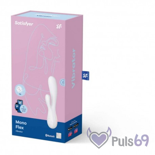 Смарт вибратор Satisfyer Mono Flex White Смарт вибратор Satisfyer Mono Flex White