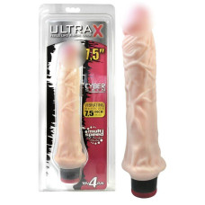 Реалистичный тихий вибратор кибер-кожа UltraX 24 см от Toy4Fun