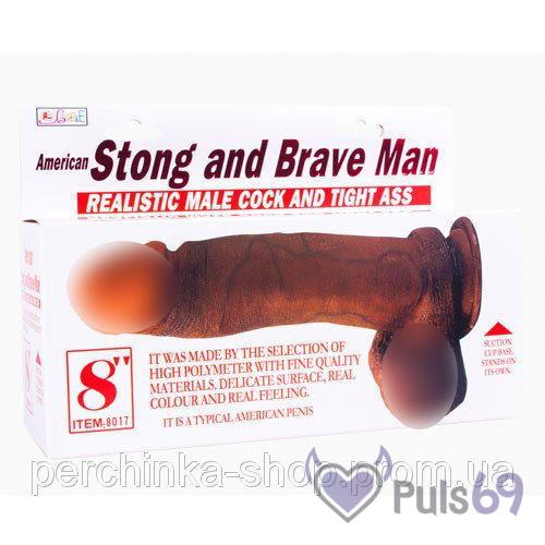 Вибратор на присоске American Strong and Brave Man от Baile Вибратор на присоске American Strong and Brave Man от Baile