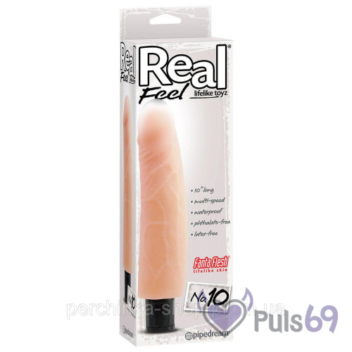 Реалистичный вибратор Real Feel Lifelike Toyz Flesh No. 10 от Pipedream Реалистичный вибратор Real Feel Lifelike Toyz Flesh No. 10 от Pipedream