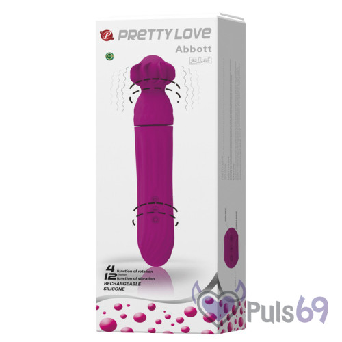 Вибромассажер с ротацией Pretty Love Abbott на аккумуляторе от Baile Вибромассажер с ротацией Pretty Love Abbott на аккумуляторе от Baile