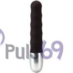 Элегантный анальный мини вибратор Discretion Vibe Ribbed от Seven Creations