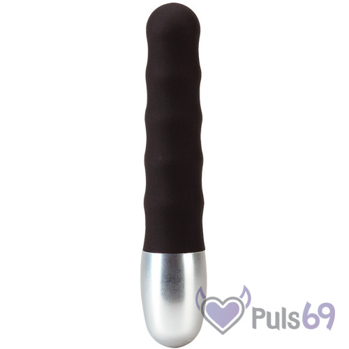 Элегантный анальный мини вибратор Discretion Vibe Ribbed от Seven Creations