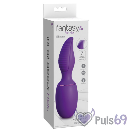 Клиторальный вибратор Fantasy For Her Her Ultimate Tongue-Gasm от Pipedream Клиторальный вибратор Fantasy For Her Her Ultimate Tongue-Gasm от Pipedream