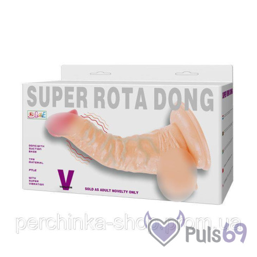 Реалистичный вибратор c присоской Super Rota Dong V от Baile Реалистичный вибратор c присоской Super Rota Dong V от Baile