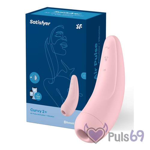 Вакуумный клиторальный стимулятор Satisfyer Curvy 2+ Pink Вакуумный клиторальный стимулятор Satisfyer Curvy 2+ Pink