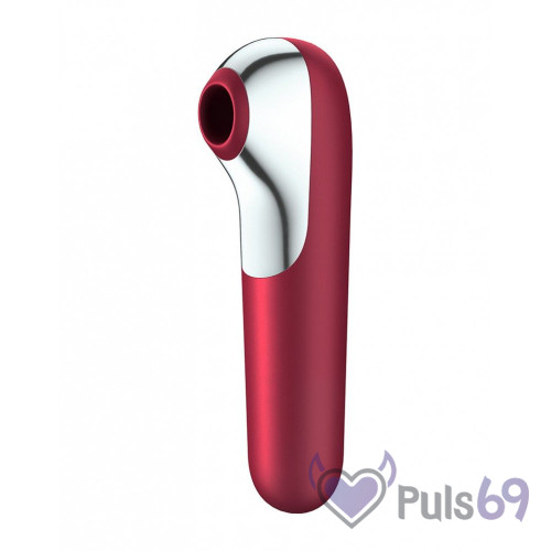 Двусторонний вакуумный стимулятор Satisfyer Dual Love Red