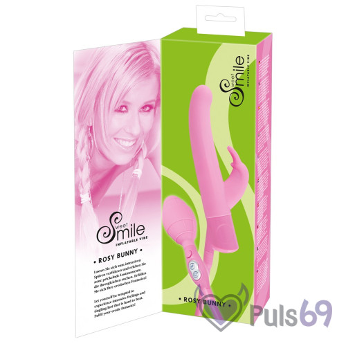 Надувной вибратор Sweet Smile Rosy Bunny от Orion Надувной вибратор Sweet Smile Rosy Bunny от Orion